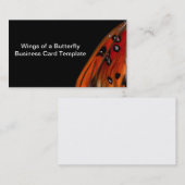 Modèle de carte de visite des ailes à papillon fri (Devant / Derrière)