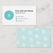 Modèle de carte de visite des infirmières autorisé (Devant / Derrière)