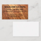 Modèle de carte de visite des services de nettoyag (Devant / Derrière)