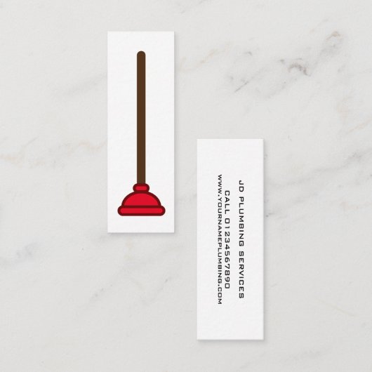 Modèle de carte de visite des services de plomberi (Devant / Derrière)