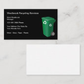 Modèle de carte de visite des services de recyclag (Devant / Derrière)
