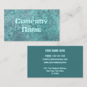 Modèle de carte de visite d'impression verte de co (Devant / Derrière)