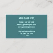 Modèle de carte de visite d'impression verte de co (Dos)