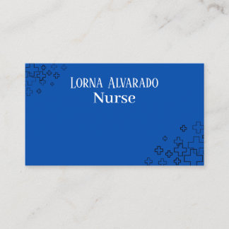 Modèle de carte de visite d'infirmière professionn
