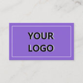 Modèle de carte de visite d'Info texte de logo per (Devant)