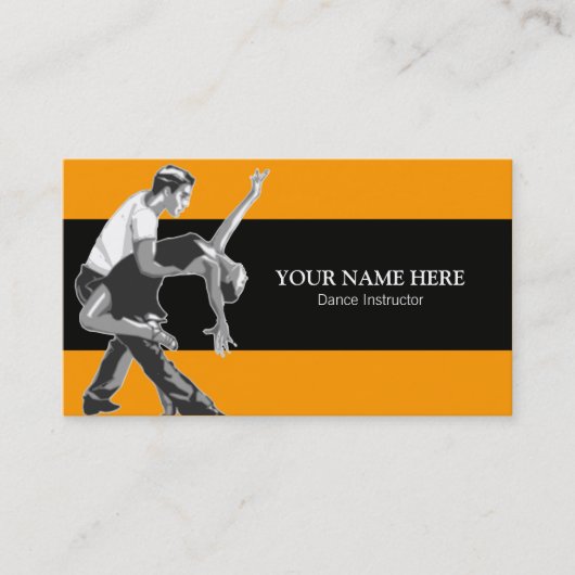 Modèle de carte de visite d'instructeur de (Devant)