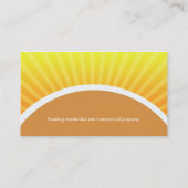 Modèle de carte de visite d'investisseur (Dos)