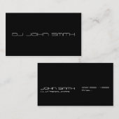 Modèle de carte de visite DJ (Devant / Derrière)