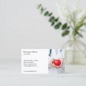 Modèle de carte de visite Docteur et Coeur (Debout devant)