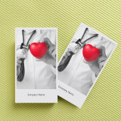 Modèle de carte de visite Docteur et Coeur