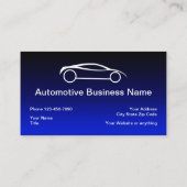 Modèle de carte de visite double côté de l'automob (Dos)