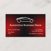 Modèle de carte de visite double côté de l'automob (Devant)