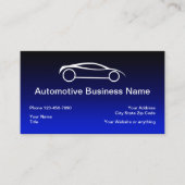 Modèle de carte de visite double côté de l'automob (Devant)