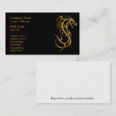 Modèle de carte de visite Dragon tendance (Devant / Derrière)