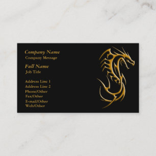 Modèle de carte de visite Dragon tendance