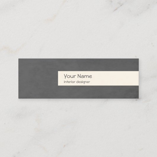 Modèle de carte de visite du concepteur d'intérieu (Devant)