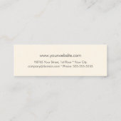 Modèle de carte de visite du concepteur d'intérieu (Dos)