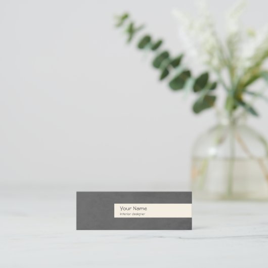 Modèle de carte de visite du concepteur d'intérieu (Debout devant)