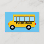 Modèle de carte de visite du conducteur de bus sco (Devant)