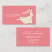 Modèle de carte de visite du coordonnateur mariage (Devant / Derrière)