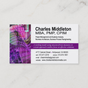 Modèle de carte de visite du Cyber Tech-1