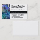 Modèle de carte de visite du Cyber Tech-1 (Devant / Derrière)