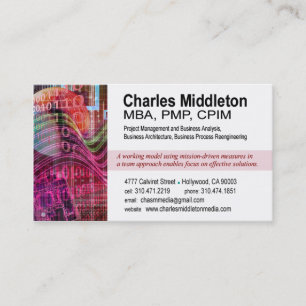 Modèle de carte de visite du Cyber Tech-1