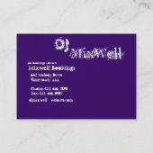 Modèle de carte de visite du DJ (Dos)