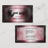 Modèle de carte de visite du DJ d'écossais de (Devant / Derrière)