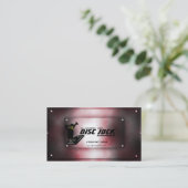 Modèle de carte de visite du DJ d'écossais de (Debout devant)