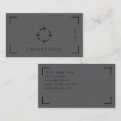 Modèle de carte de visite du logo Cross Focus (Devant / Derrière)