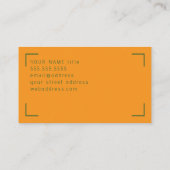 Modèle de carte de visite du logo Cross Focus (Dos)