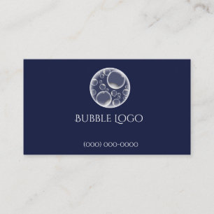 Modèle de carte de visite du logo de bulle