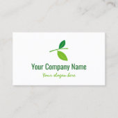 Modèle de carte de visite du logo de la société de (Devant)