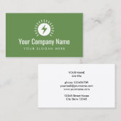 Modèle de carte de visite du logo de l'entreprise  (Devant / Derrière)