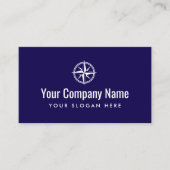 Modèle de carte de visite du logo de l'étoile de c (Devant)