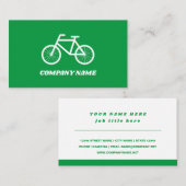 Modèle de carte de visite du logo de vélo de locat (Devant / Derrière)