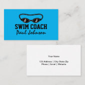 Modèle de carte de visite du logo des lunettes d'a (Devant / Derrière)