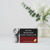 Modèle de carte de visite du logo par intérim. Act (Debout devant)
