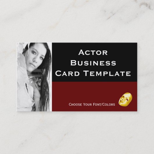 Modèle de carte de visite du logo par intérim. Act (Devant)