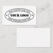 Modèle de carte de visite du logo personnalisé de  (Devant / Derrière)