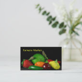 Modèle de carte de visite du marché agricole (Debout devant)