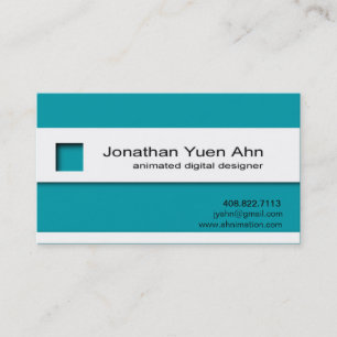 Modèle de carte de visite du minimaliste I