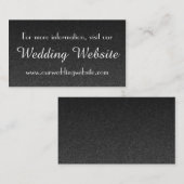 Modèle de carte de visite du site Web mariage (Devant / Derrière)