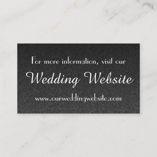 Modèle de carte de visite du site Web mariage (Devant)