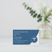 Modèle de carte de visite du thème Santé Médicale (Debout devant)