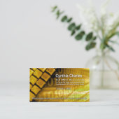 Modèle de carte de visite du Web Design-1 (or) (Debout devant)