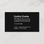 Modèle de carte de visite du Web Design-1 (orange) (Dos)