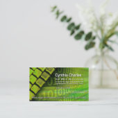 Modèle de carte de visite du Web Design-1 (vert (Debout devant)