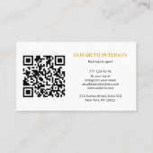 Modèle de carte de visite éditable moderne avec ph (Dos)